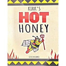 Kirks Hot Honey Pure Honey Infused with Hot Chili Peppers from Our Hive to Your Table