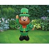 8' Air Blown Inflatable St. Patrick's Day Leprechaun w/Sign Yard