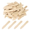 sourcing map 100PCS Wooden Ice Cream Spoons, 75MM Wooden Spoons