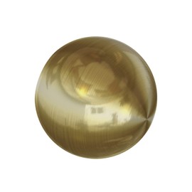 Flairdeco 2 x Ball End Pieces for 20 mm Diameter Curtain Pole Metal Brass Look