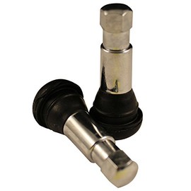 Milton S-413-1 1 1/4" Chrome Tubeless Tire Valve - Pack of 2