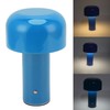 LED Desk Lamp Mushroom Design USB Charging 3 Color Temperature