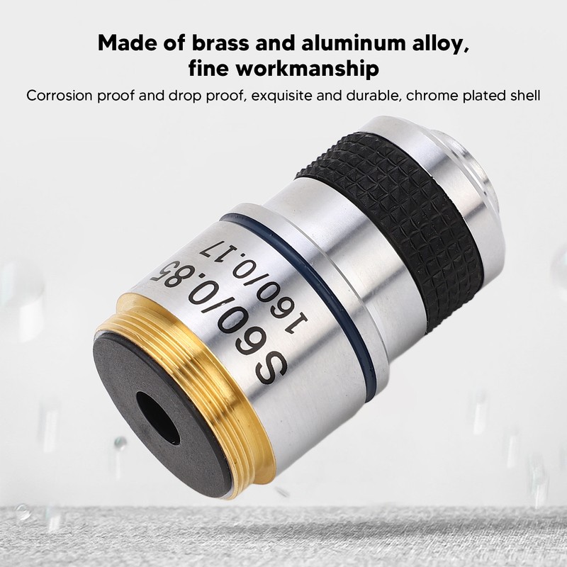 60X Biological Microscope Achromatic Objective Lens RMS Thread 185 Optical