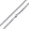 Masada Men's stainless steel necklace from fine to solid wide