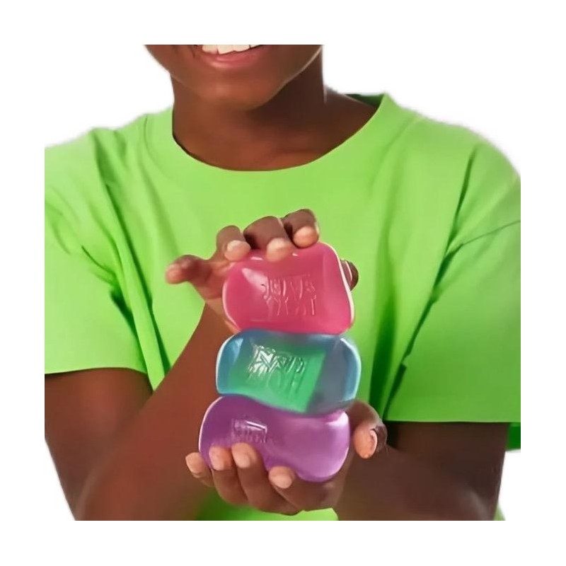 Nee Doh Nice Cube Squish Toy, Ages 3+ (Blue), 1ct