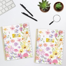 Monthly Planner 2027-2029, 36 Months Calendar Planner 2027-2029 from Jan 2027 – Dec 2029, 8.5'' x 11'' with Ruled Spread, Flexible Cover, Spiral Wirebound, Pocket, Coated Tabs, Notes ＆ Habit Tracker