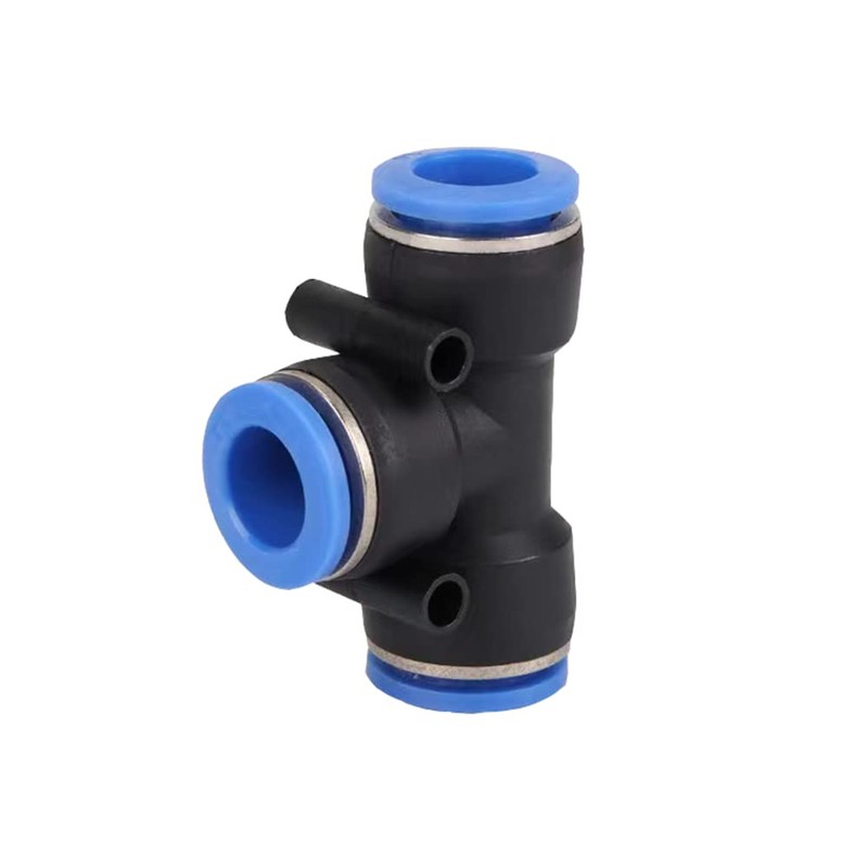 6mm Tee Pneumatic Fittings, 20 Pcs Air Line Fittings Connector,