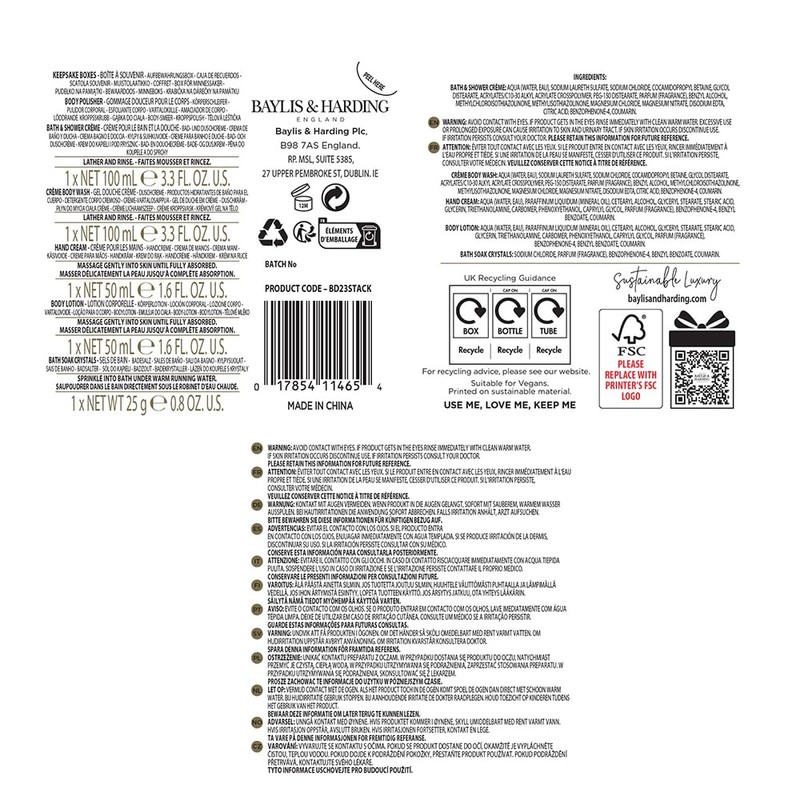 Baylis & Harding Boudiore Cherry Blossom Luxury Pamper Present Gift