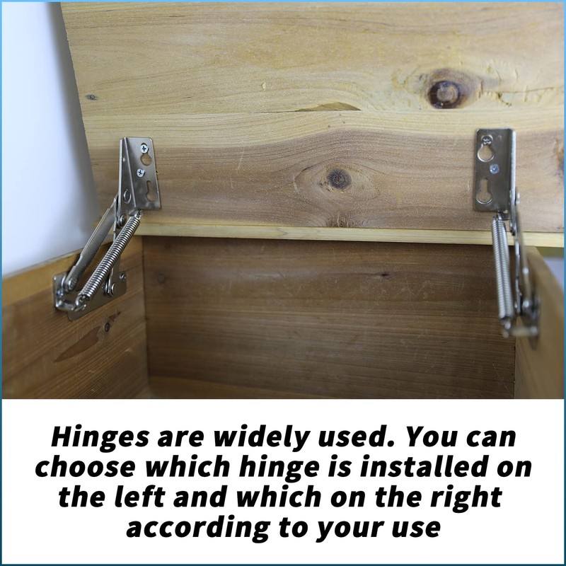 80 Degree Bench Seat Hinge - 1 Pair SUUJI Steel