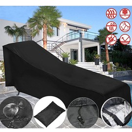 Silvotek Sun Lounger Cover with Durable 210D Material, Protective Cover Garden Lounger (Size: 208 cm L x 76 cm W x 78 cm H)