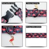 Flamingoes Patterns Dog Collar with Pendant, Durable and Soft Cotton