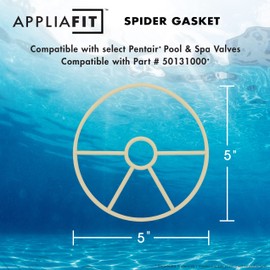 AppliaFit Spider Gasket Compatible with Pentair 50131000 for Select Top Mount Valves (3-Pack)