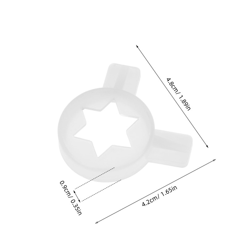 Homoyoyo 4pcs Soft Serve Ice Cream Machine Nozzles - Star