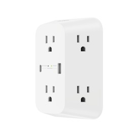 Belkin Belkin 6-Outlet Surge Protector Power Strip, ETL-listed, Wall-Mountable w/ 6 AC Outlets, Overvoltage Protection, LED Indicator, USB-C & USB-A Ports w/ USB-C PD Fast Charge - 1,680 Joules of Protection