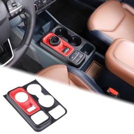 Aunginsy Car Central Control Gear Shift Panel Cover Cup Holder Trim Compatible with Ford Maverick 2022-2024 Gear Shifter Console Anti-Scratch Panel Frame Decorative Sticker Protection ABS Accessories