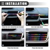 X AUTOHAUX Universal Car Air Vent Outlet Strip Trims, PVC,