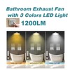 yanliangvich Bathroom Exhaust Fan with Light, 10 Inch Exhaust Fan