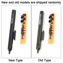 Vacuum Suction Pen, Metal + Plastic Manual Vacuum Suction Pen Soldering Suction Pickup Tool Set with Suction Cups for IC SMD L611938, Default