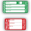 1000PCS Pass 24x51mm & 100PCS Fail 23x43mm Pat Testing Stickers