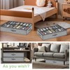 32 Pairs Shoe Organizer Under Bed, Underbed Shoe Storage Boxes