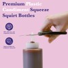6-Pack Condiment Squeeze Bottles for Sauces - Includes Funnel, Erasable