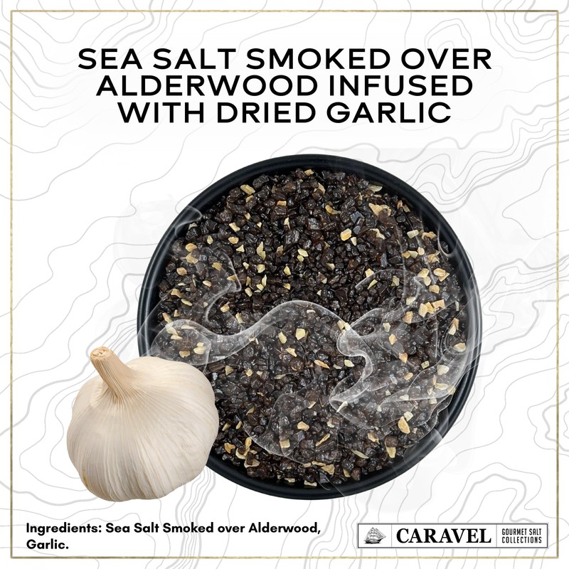 Smoked Garlic Sea Salt - 5 oz Shaker