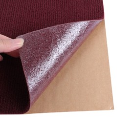 Boshen 36 Sq.Ft Peel and Stick Carpet Tiles 12" x 12" Self Adhesive Anti-Slip Floor Mats Protect Pads Multi-Purpose Floor Carpet Squares, Easy to Install and Clean- Burgundy, 36 Tiles