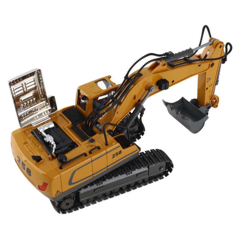 1:20 Scale Remote Control Excavator Construction Tractor Light Music 11
