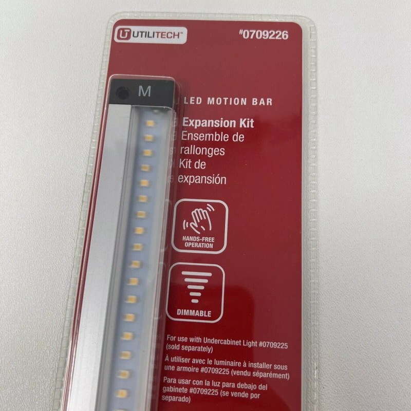 Utilitech 11.8-in Linkable Plug-in LED Motion Bar Under Cabinet *Expansion