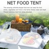4 Pcs Large and Tall Mesh Food Cover Tent Umbrella