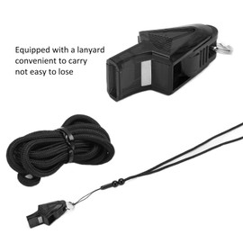 Dolphin Whistle, Outdoor Sports Whistle for Sports Competition Durable Portable (Black)