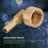 TA-VIGOR 1Pcs Brass Hose Barb Fitting Elbow, 12mm Barbed x