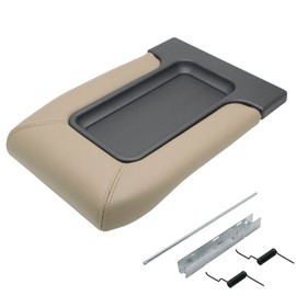 NHILES Center Console Lid Replacement Kit for 1999 2000 2001 2002 2003 2004 2005 2006 2007 Silverado/Avalanche/Suburban/Sierra/Yukon Replaces Number 19127364, 19127365, 19127366 (Beige)