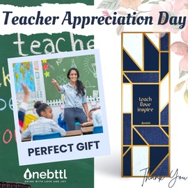 Gift for Teacher and Teacher Stainless Steel Water Bottle with Owl Funny Teacher Gift Idea as a Thank You for Christmas Thanksgiving Retirement School First Day of School - Apple