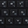 MAC Korean Keyboard Labels with White Lettering ON Transparent Background