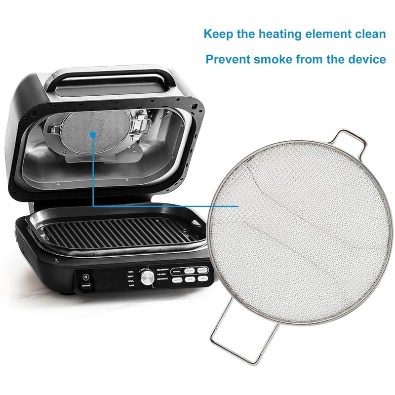Stainless Steel Splatter Shield for Ninja Foodi Max PRO AG651UK,