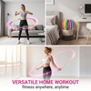 Detachable Weighted Fitness Hoop Combined with Pink Unicorn Skipping Rope,