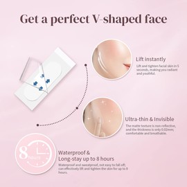 Invisible Women Face Tape Lifting Face for V Shape Face Double Chin Remover and Chin Tighten with Beauty Tape Lifting Tapes Face or Face Lifting Tape for Face and Eyes 40 Pieces