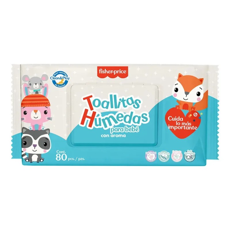 Fisher Price - Toallitas Húmedas Con Aloe Vera Y Aroma