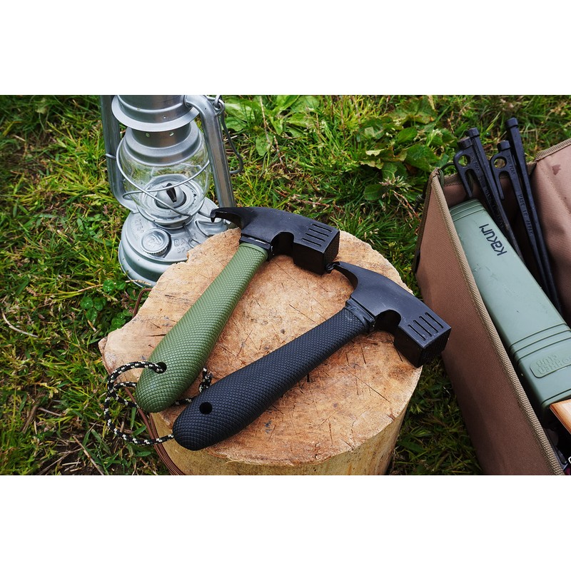 Kakuri Short Peg Hammer Olive Outdoor Camping Tent Peg Driving