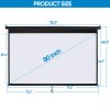 SEGAWE 80" 16:9 Projection Projector Screen Manual Pull Down Home