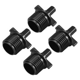 uxcell Barb Drip Pipe Connector G1/2 Male Thread 5/7.5mm Hose Fitting for Garden Agricultural Irrigation System, Plastic 20pcs
