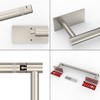 RUACQ Paper Towel Holder Under Cabinet, Wall Mounted or Adhesive
