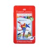 Faber Castell TFC-WCP/12C Watercolor Pencils, Flat Tin, Set of 12
