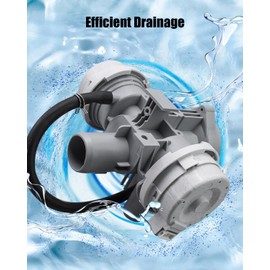 AUGREX Washer Machine Drain Pump Assembly Fit for LG WKGX201HWA, WM3900HBA/00, WM4000HBA/00, WM4200HBA/00, WM4200HWA/00, Replace AHA75853803 AP6985799 PS12750086 EAP12750086