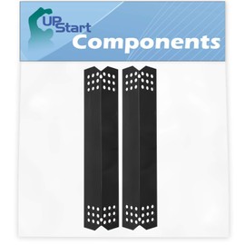 2-Pack BBQ Grill Heat Shield Plate Tent Replacement Parts for Nex 720-0830H - Compatible Barbeque Porcelain Steel Flame Tamer, Guard, Deflector, Flavorizer Bar, Vaporizer Bar, Burner Cover 14 9/16"