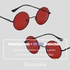 Retro Small Round Polarized Sunglasses for Men Women Circle Hippie
