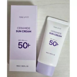 Chamzone 참존 톤업핏 세라마이드 선크림(SPF50+ PA++++) 유무기차 50ml, 2개 Charmon Ton Up Fit Ceramide Sun Cream (SPF50+ PA++++) 50ml, 2 pieces