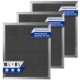 97007696 Charcoal Filter Replacement for Range Hood 41F Grease Filter 6105c 8-3/4" x 10-1/2" Aluminum Mesh Charcoal Carbon Filter Compatible with Most Brand Stove Vents -3 PACKS by Fetechmate