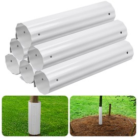 Adnee 6pcs Tree Guard Protectors,Expandable Tree Trunk Protector,Grow Tubes Around Trunk Bark to Protect Various Size Trees from Weed whackers, Trimmers, and Animals